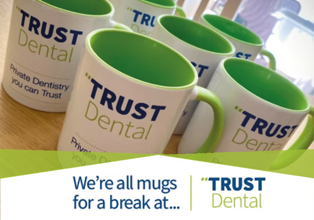 TRUST dental new mugs