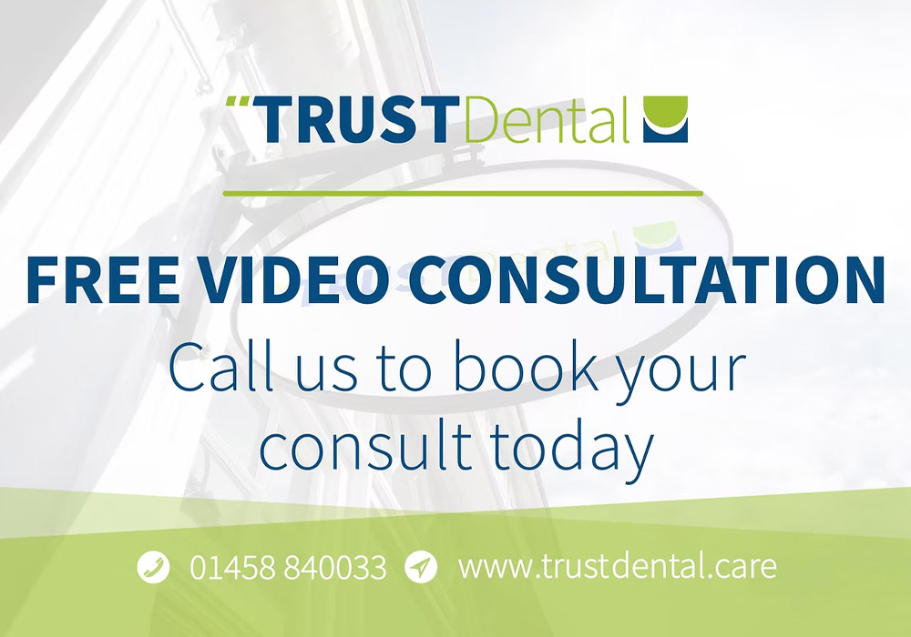 Book a free video consultation at TRUST Dental